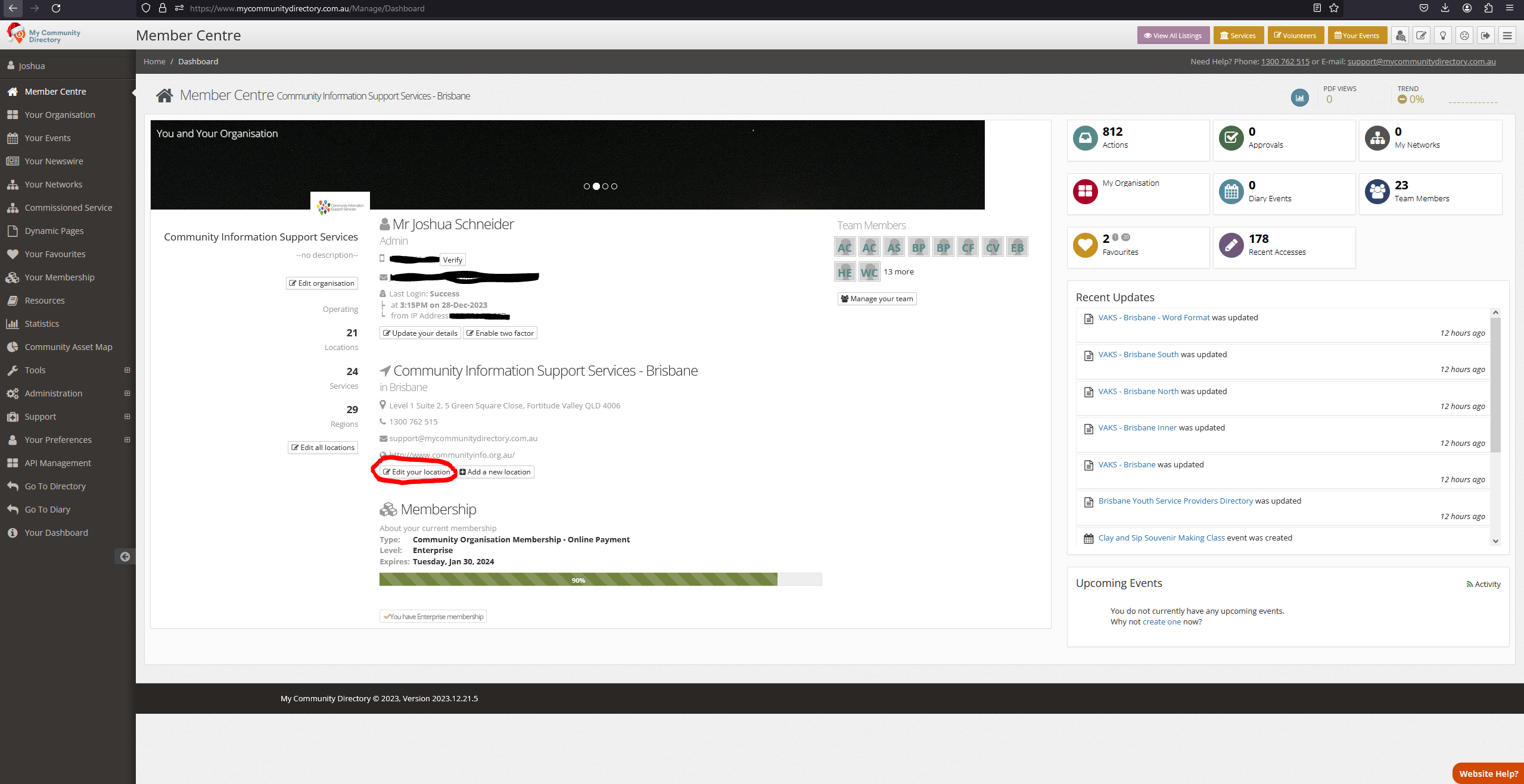 HOW TO Display a Service Change on Your Listing